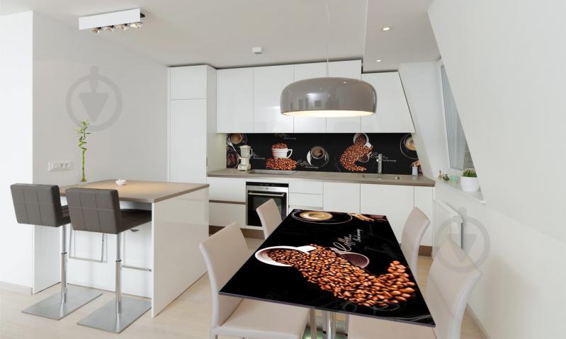 Наклейка виниловая на стол Zatarga «Черный Кофе» 600х1200 мм Z180436st Наклейка виниловая на стол Zatarga «Черный Кофе» 600х1200 мм Z180436st