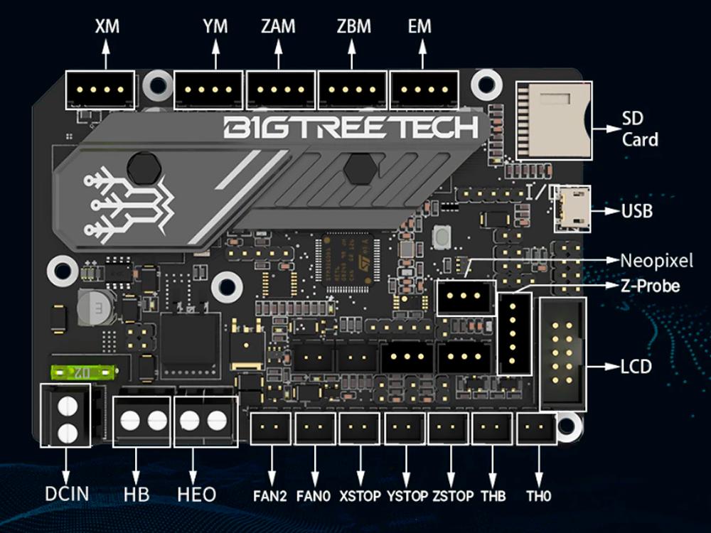 Материнська плата Bigtreetech BTT SKR Mini E3 V3.0 (1011-255-00) - фото 2