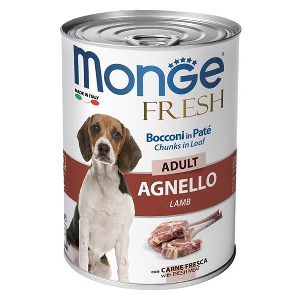 Корм для собак влажный Monge Dog Wet FRESH ягненок 400 г (000025679)