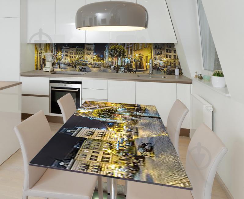 Наклейка 3Д виниловая на стол Zatarga «Кафе во дворике» 650х1200 мм (Z184320/1st)