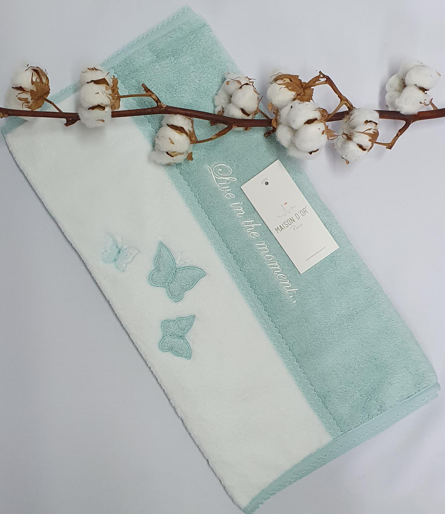 Рушник Maison D'or Monique Butterfly 50x100 Glass Blue (CN2492) - фото 1 Рушник Maison D'or Monique Butterfly 50x100 Glass Blue (CN2492) - фото 1