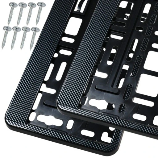 Рамки для номерного знака CARBON 2шт. и комплект 8 винтов (2377137293) - фото 4