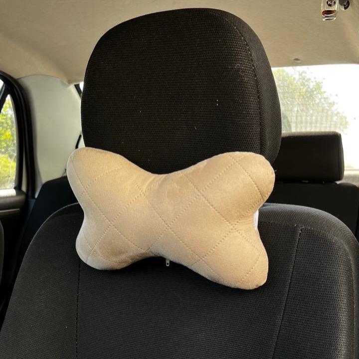 Подушка в машину из искусственной алькантары 27x16x8 см Бежевый (24167328) Подушка в машину из искусственной алькантары 27x16x8 см Бежевый (24167328)