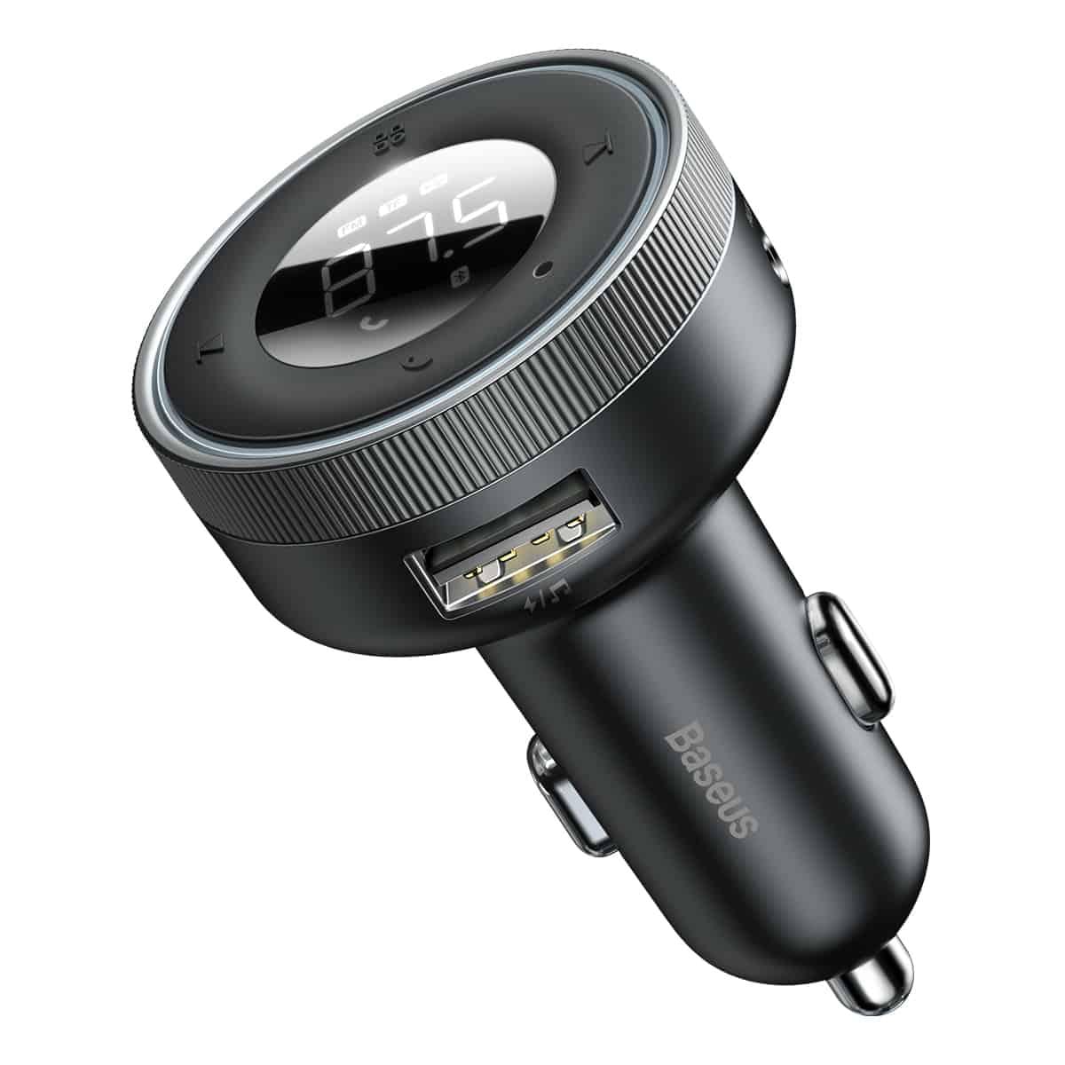 Зарядний пристрій автомобільний FM-модулятором Baseus Enjoy Car Wireless MP3 Charger Wireless 5.0+5V/3.4A Black (CCLH-01)