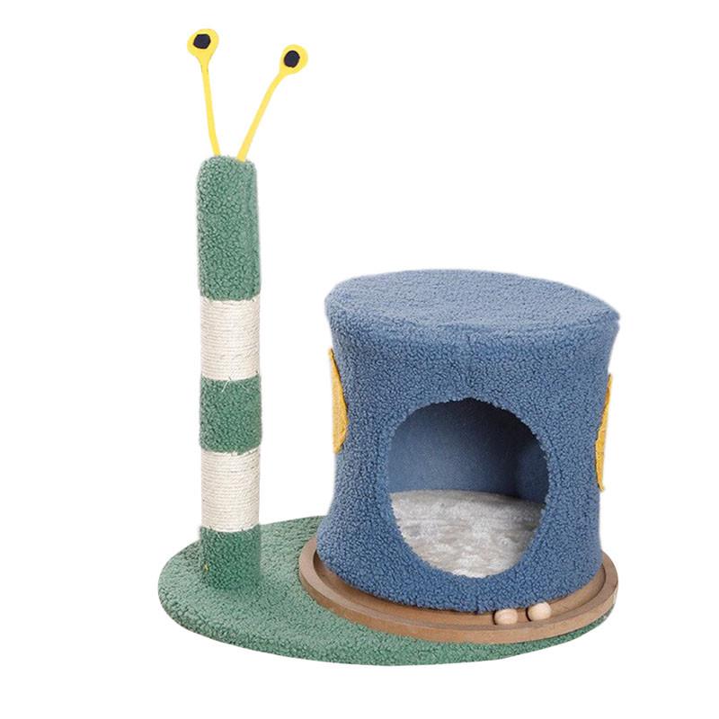 Когтеточка-домик Taotaopets 044421 Улитка 50x43 см для кота дряпка домашним животным