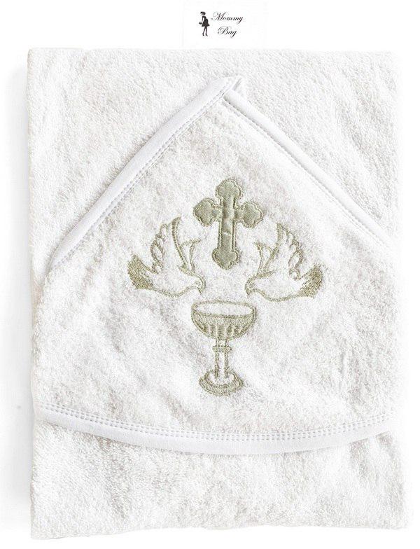 Крестильное полотенце RoyalBaby #3 Белый с серебряным (141475)
