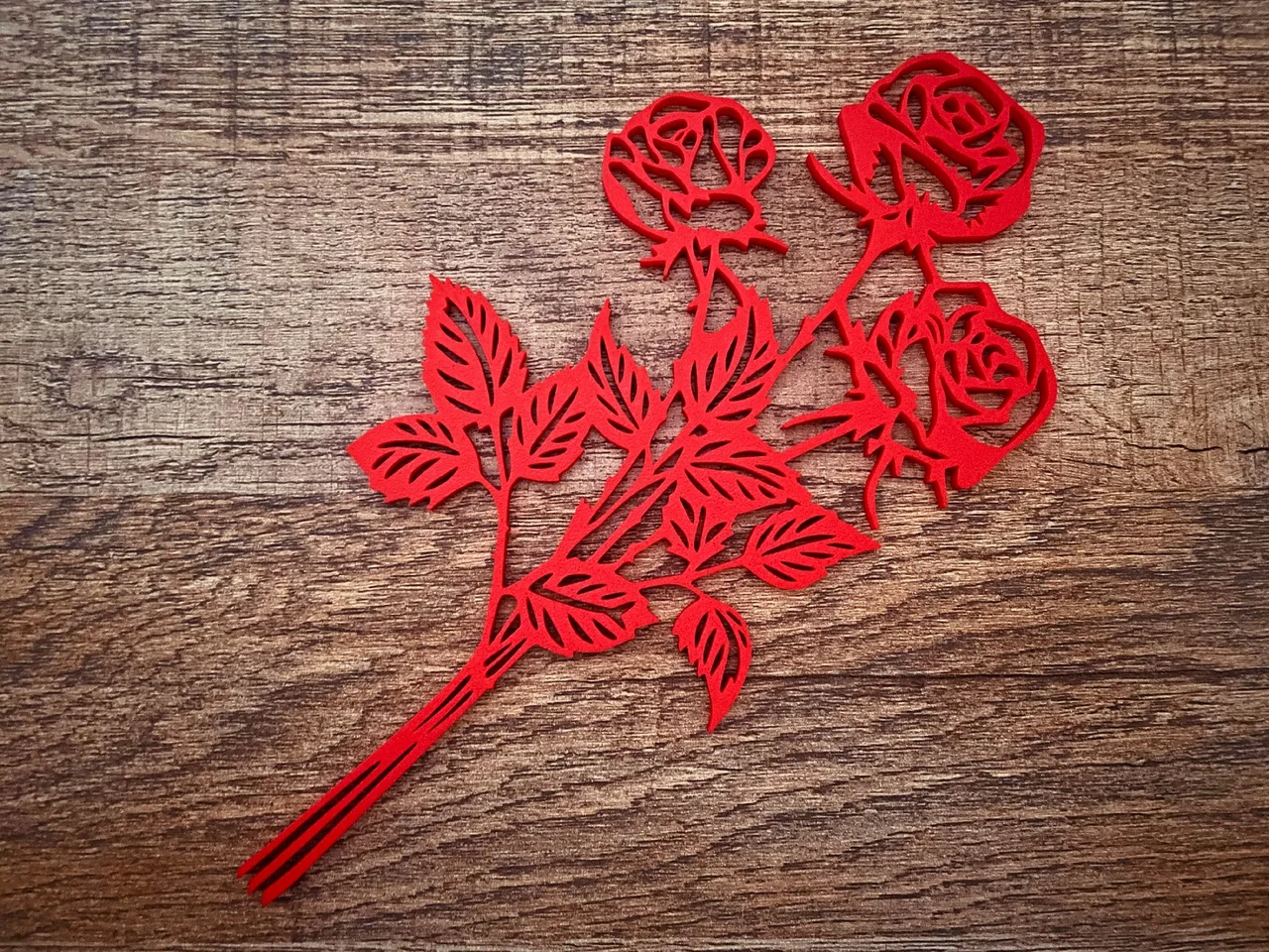 Букет роз Valentine Bouquet of Roses 3D-печатный 20 см