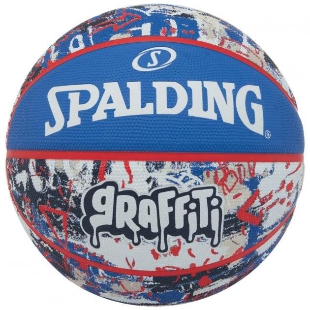 М'яч баскетбольний гумовий №7 SPALDING GRAFFITI Multicolor (84377Z)