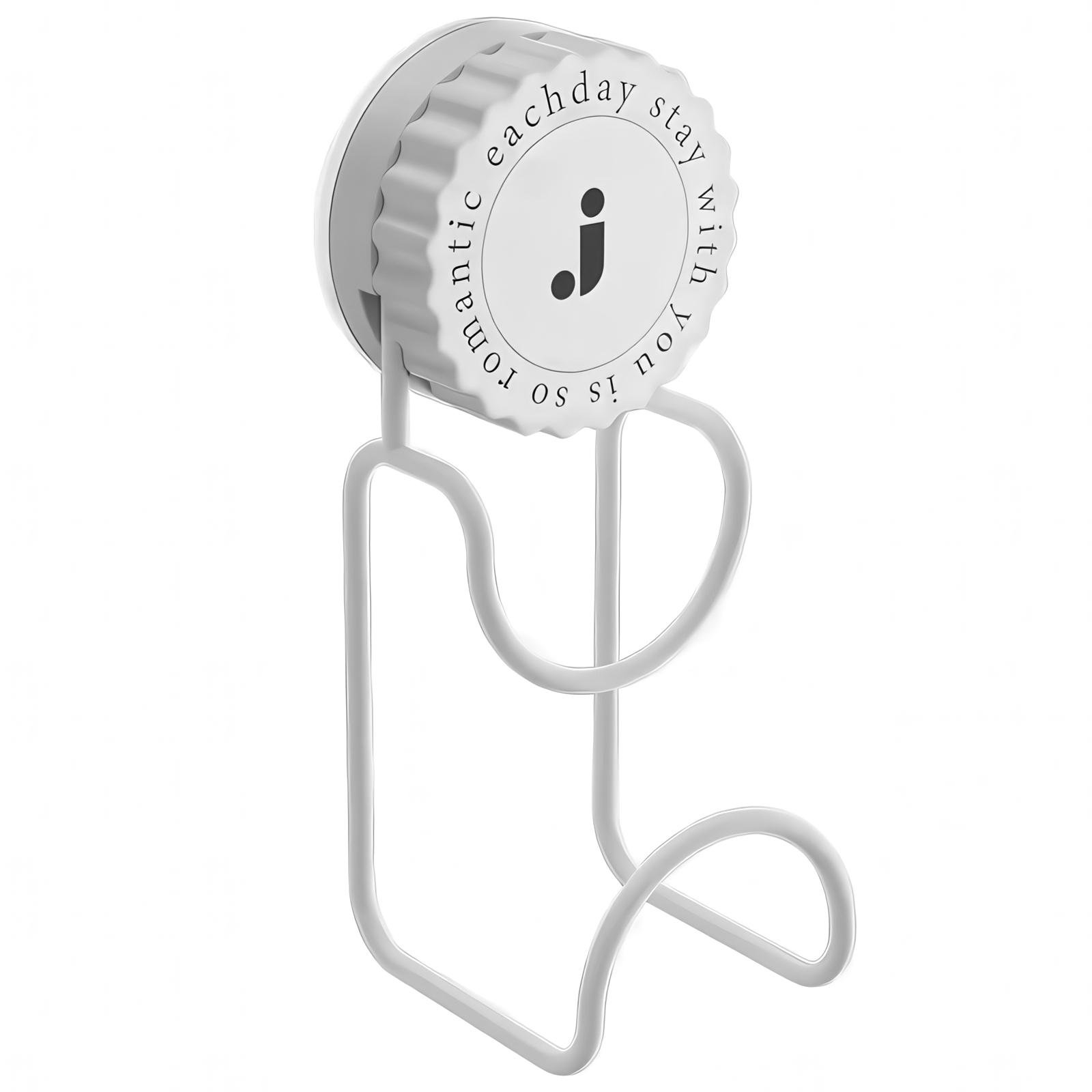 Крючок настенный на вакуумной присоске без сверления Белый