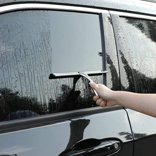 Универсальный скребок для душевых дверей/ванных комнат/оконного и автомобильного стекла нержавеющая сталь Серый - фото 6 Универсальный скребок для душевых дверей/ванных комнат/оконного и автомобильного стекла нержавеющая сталь Серый - фото 6