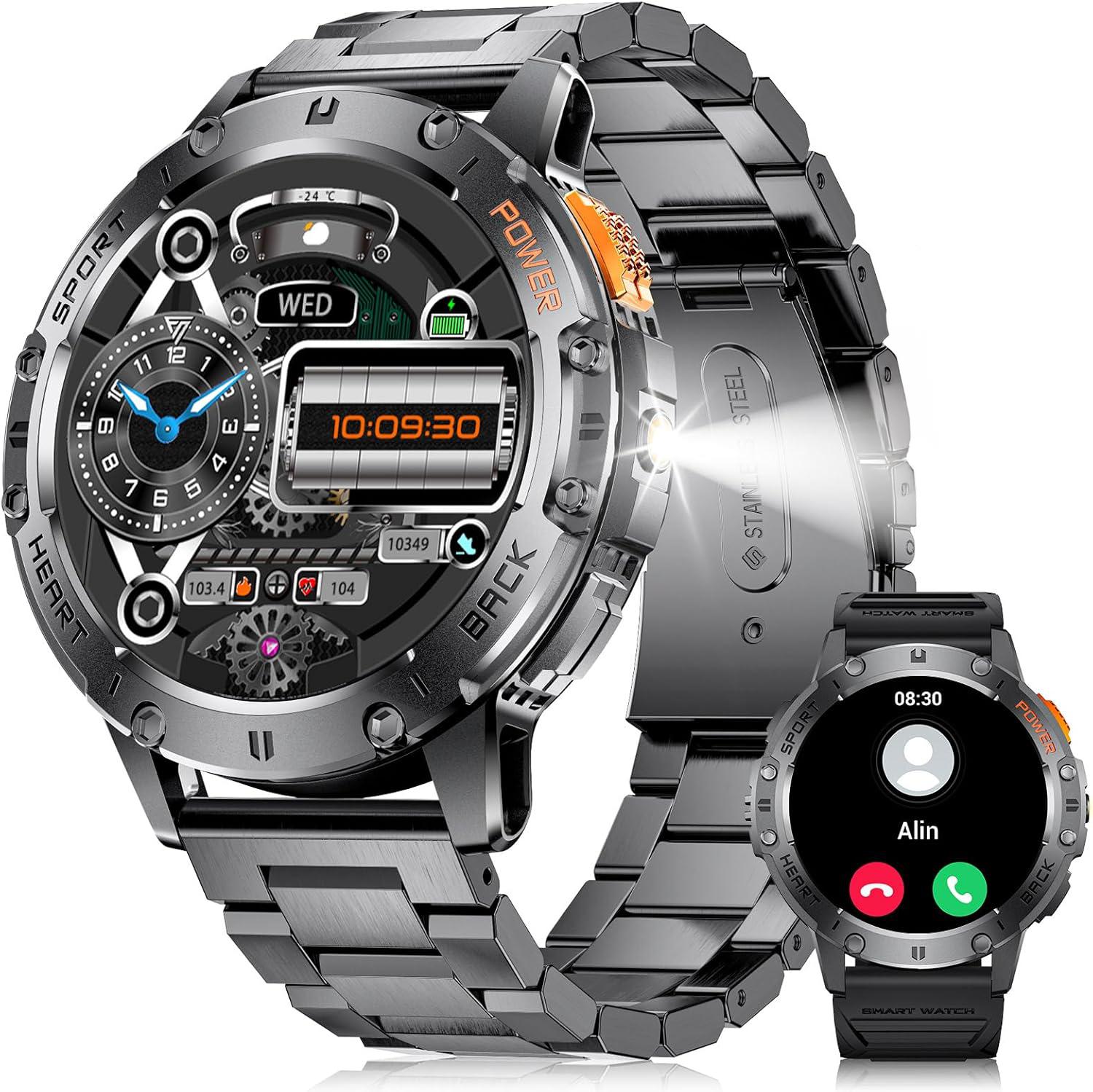 Смарт-годинник чоловічий MEVADEN з ліхтариком