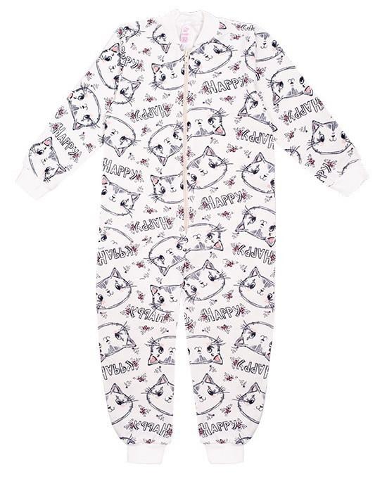 Комбинезон детский хлопковый для девочки Gabbi На молнии-1 110 см Молочный (11754) Комбинезон детский хлопковый для девочки Gabbi На молнии-1 110 см Молочный (11754)