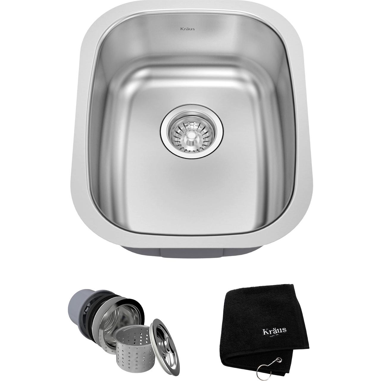 Мойка кухонная Kraus KBU16 Серебристый (128573) - фото 3 Мойка кухонная Kraus KBU16 Серебристый (128573) - фото 3