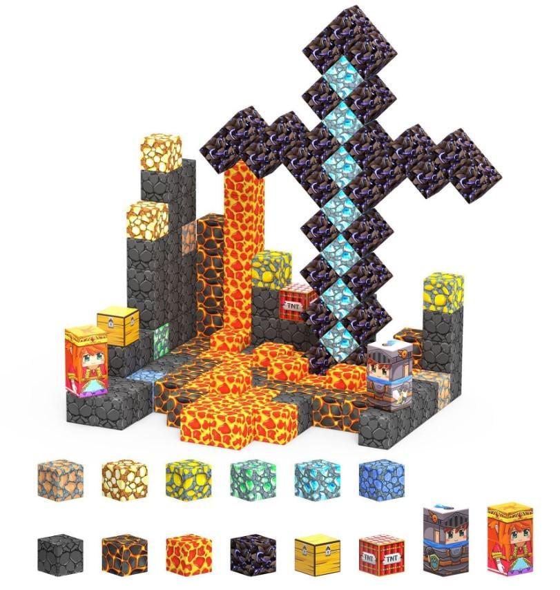 Конструктор магнитный Magnetic Cube Гигантский меч 128 дет. (2104618680) - фото 8 Конструктор магнитный Magnetic Cube Гигантский меч 128 дет. (2104618680) - фото 8