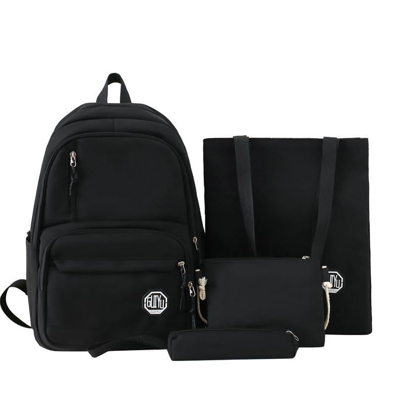 Школьный рюкзак для девочки 4в1 Черный (SG5526-5)