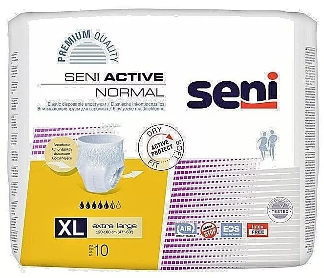 Підгузки-трусики для дорослих Seni Active Normal Extra Large 120-160 см 10 шт.