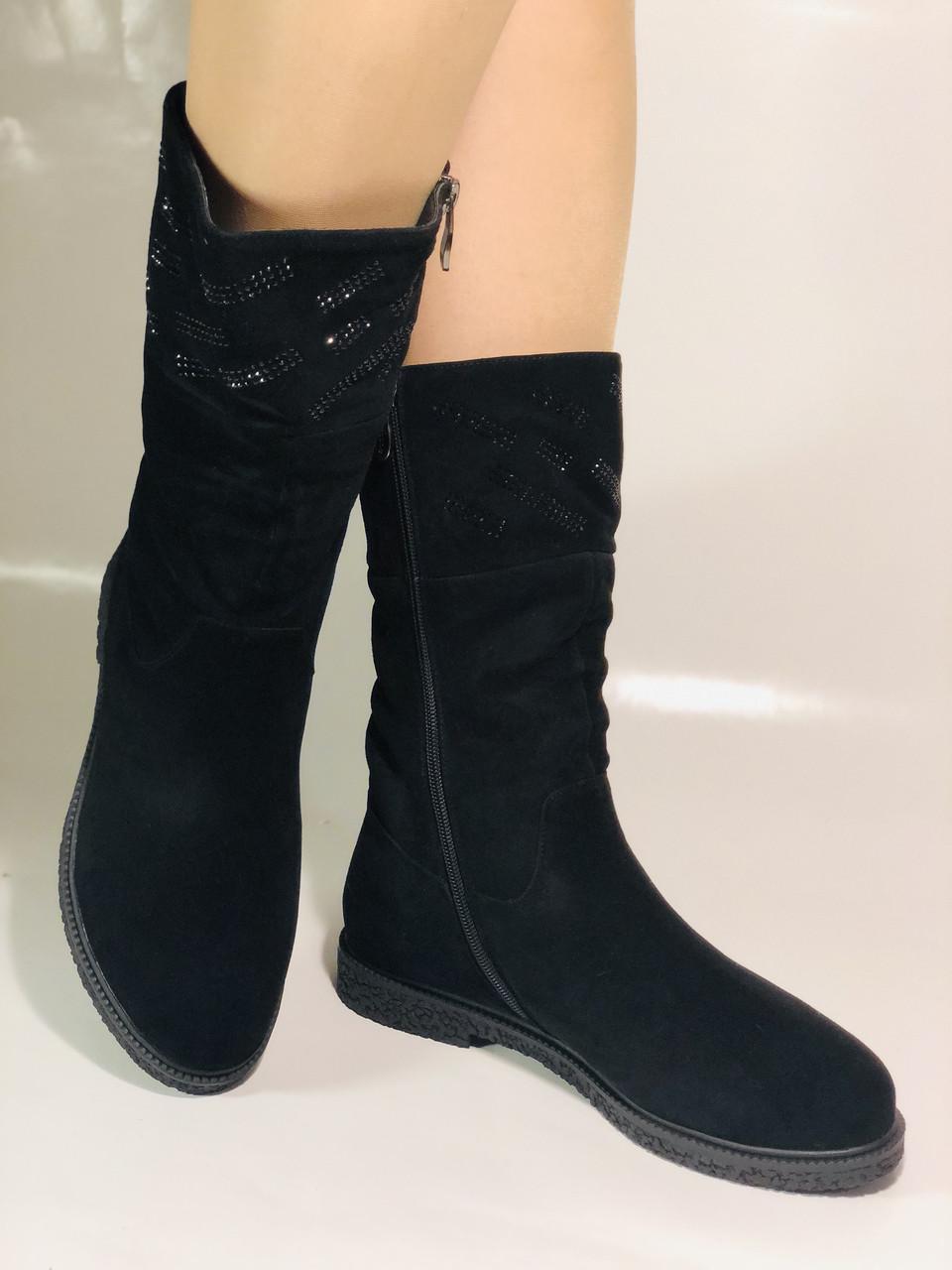 Полусапоги женские зимние Bescone р. 36 23,5 см Черный (2446) - фото 8 Полусапоги женские зимние Bescone р. 36 23,5 см Черный (2446) - фото 8