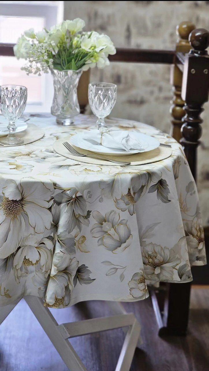 Скатерть Le maison de Garny Камила 120 см Белый (50-04241)