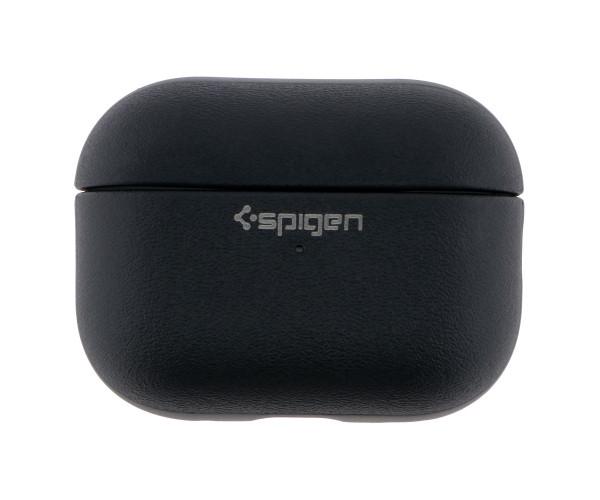 Чехол TPU Spigen Leather Armor для Airpods 1/2 Black