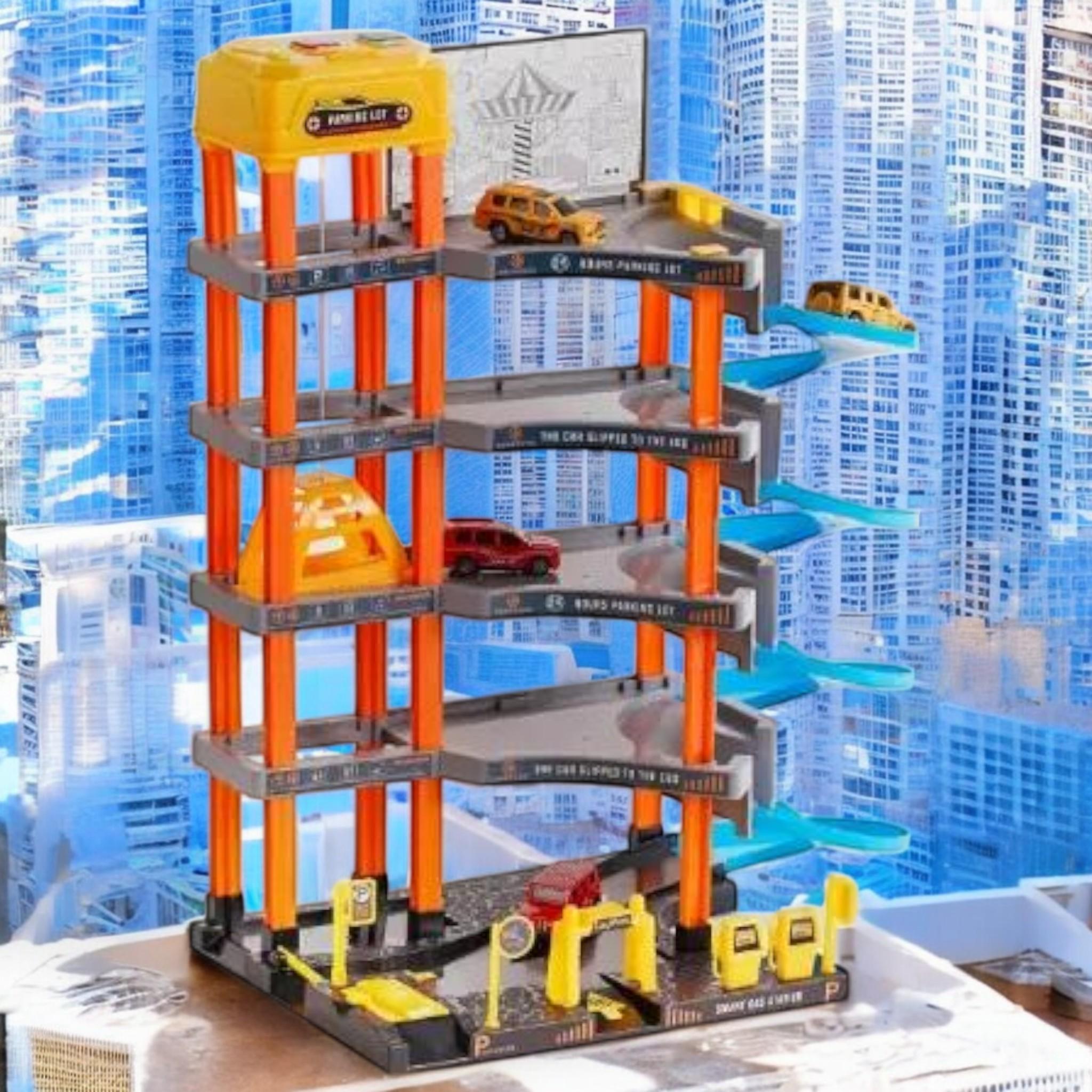 Паркинг TK Union Group 5 этажей автоматический электроподъемник 4 машинки аксессуары (G_9488A-2) - фото 3