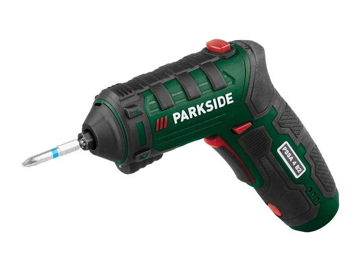 Электроотвертка аккумуляторная Parkside PSSA 4 B2 4 В 10 Нм поворотная рукоятка 26 бит (PSSA4)
