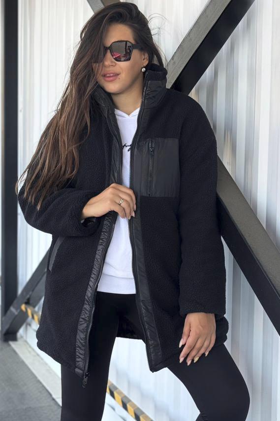 Куртка женская демисезонная двухсторонняя S Черный (193260) - фото 3