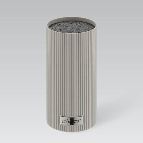 Бревно для ножей Maestro MR-1437-GREY цилиндрический пластик 22х11 см (2652136265)