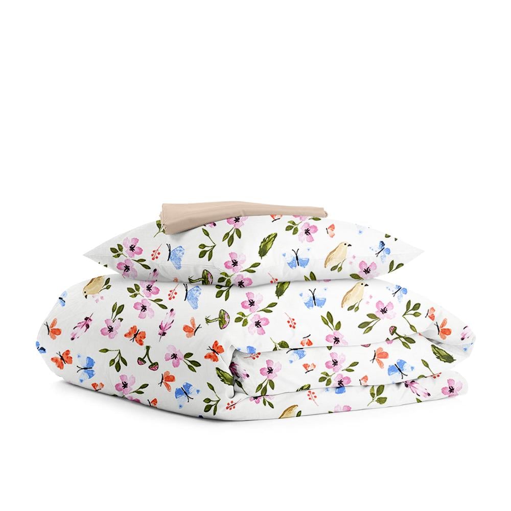 Комплект белья Cosas Happy birds постельного подросткового на резинке 160х220 см (4822052109236)