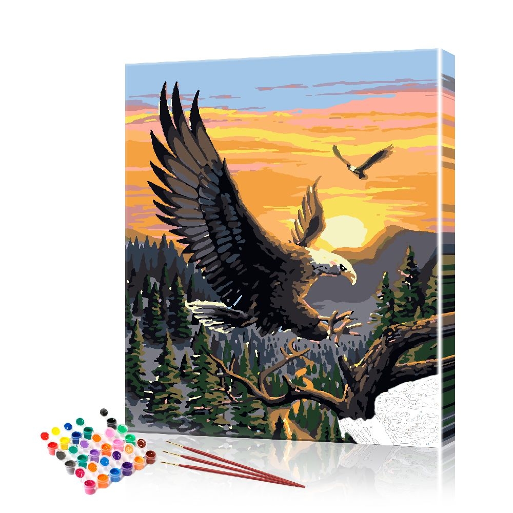 Картина по номерам ArtSale Ястреб на охоте PBN0647 40х50 см