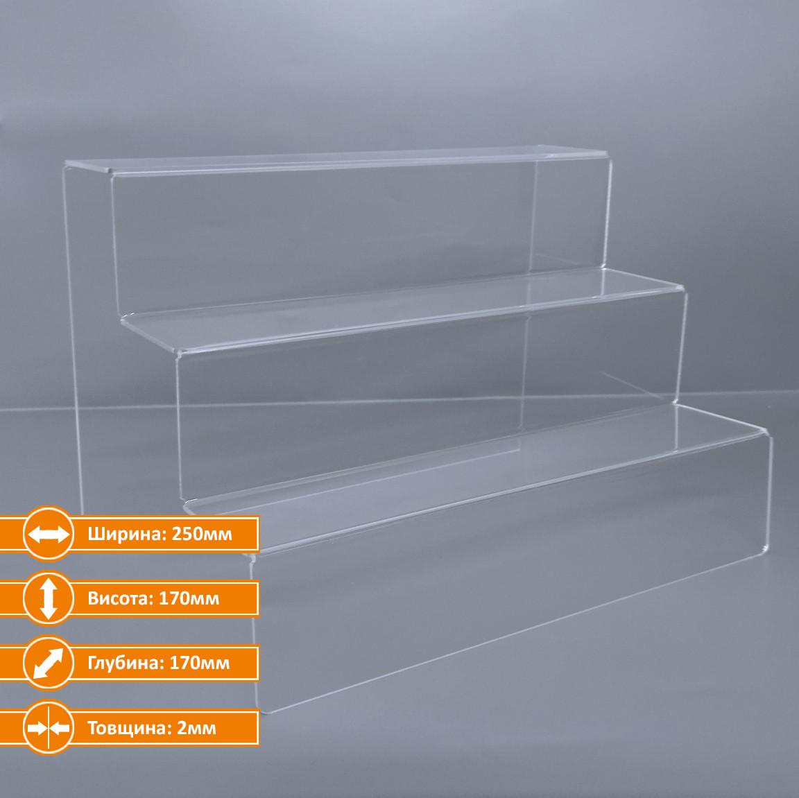 Подиум для товара Postown тип 1 акрил 2 мм 250х170х170 мм - фото 3