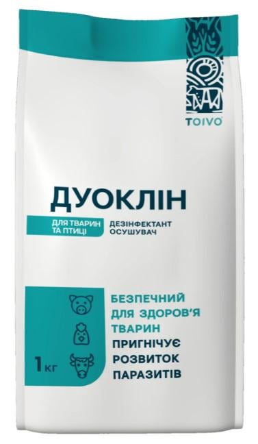 Дезінфектант осушувач Toivo Дуоклін 1 кг (00-00013672)