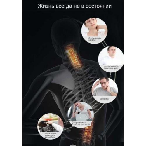 Подушка массажная Jinkairui R8-1 для шеи и спины 6 кнопок - фото 5