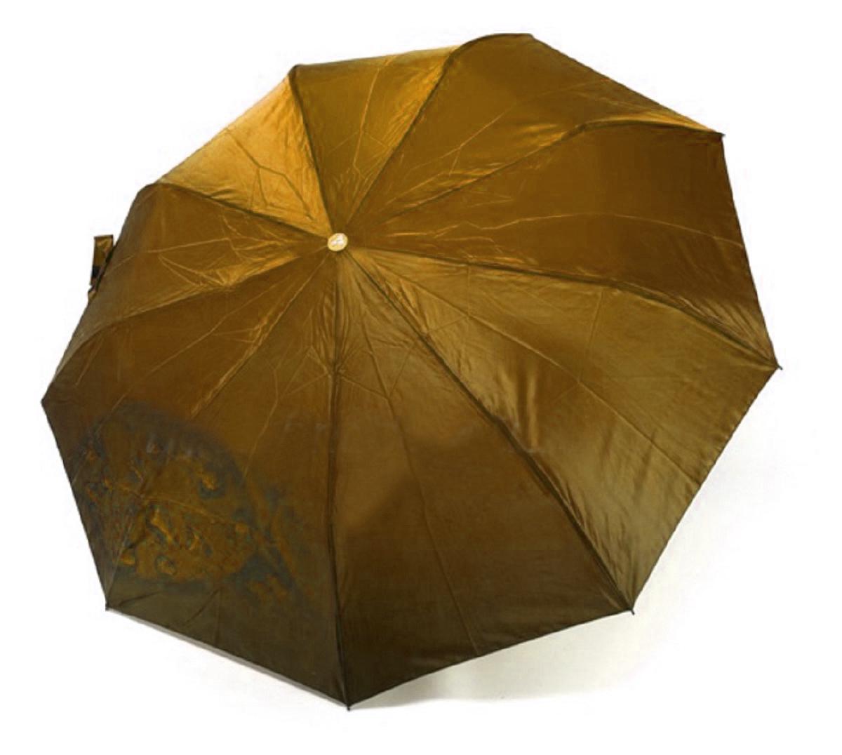 Зонт SILVER RAIN женский полуавтомат на 9 спиц сатин Коричневый (U602304)