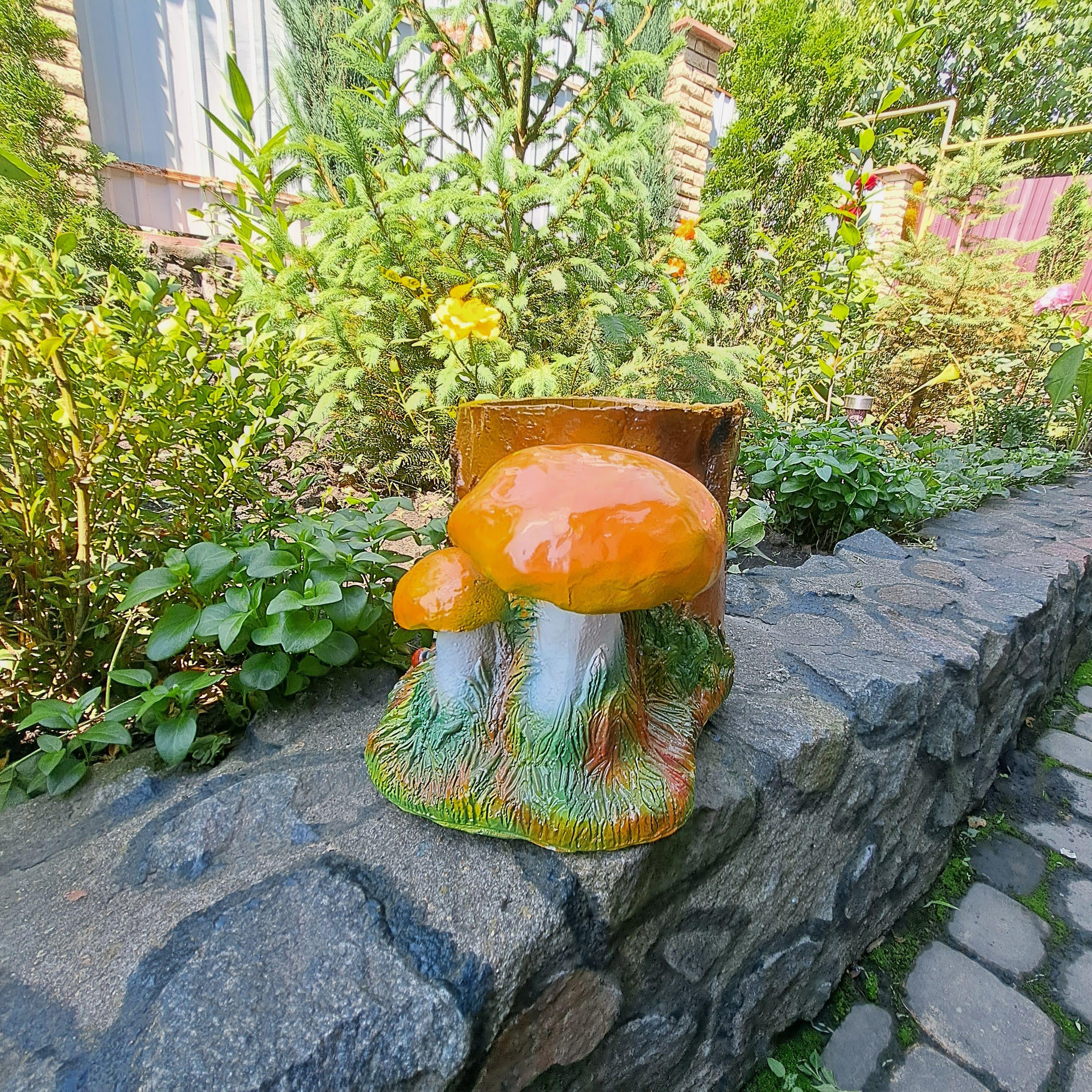 Подставка для цветов Пенек березовый рыжий (18784958) - фото 4 Подставка для цветов Пенек березовый рыжий (18784958) - фото 4