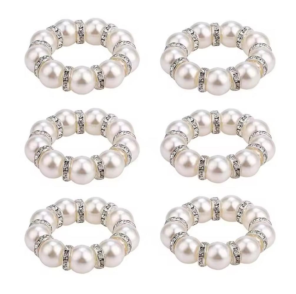 Кольца для салфеток Жемчужины 6 шт.