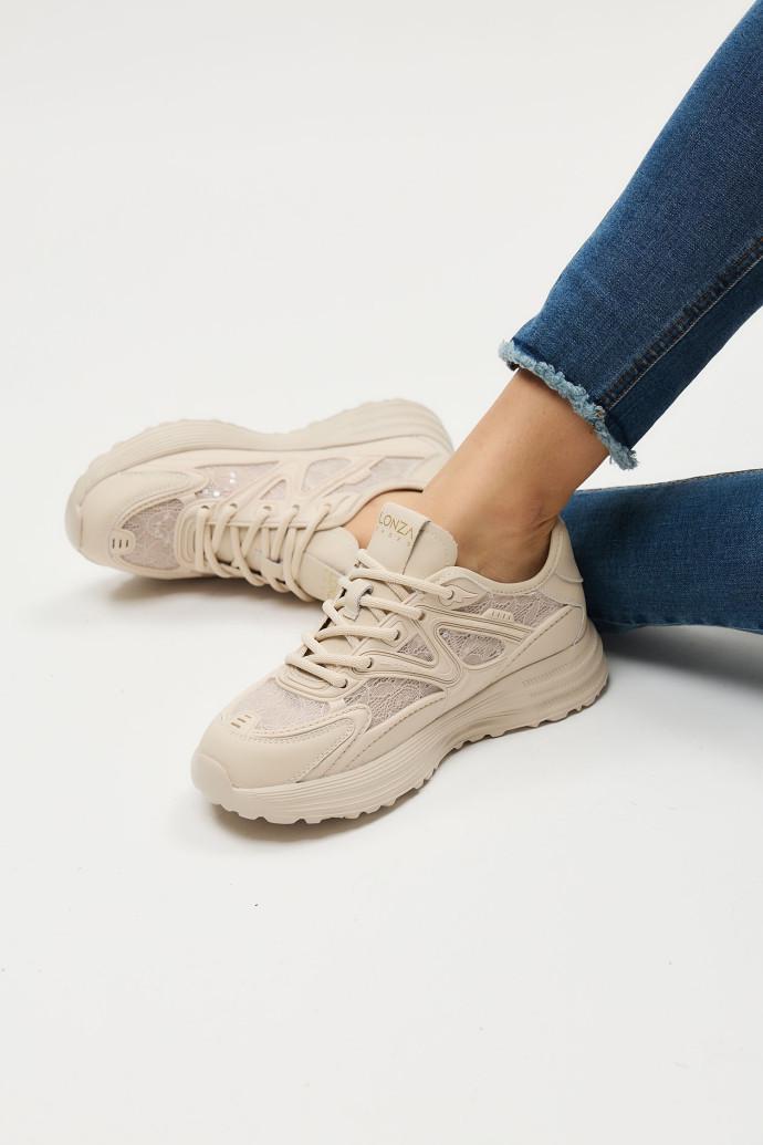 Кроссовки женские летние LONZA р. 39 Бежевый (199147) - фото 5