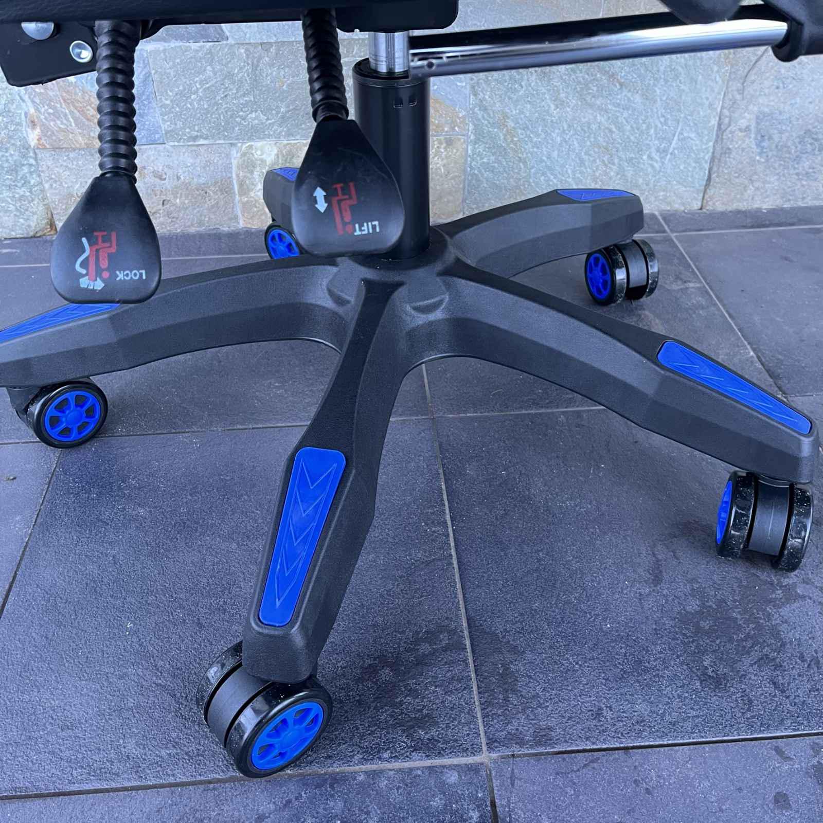 Кресло компьютерное геймерское SEWEN 730 Черный/Синий (9869730) - фото 8 Кресло компьютерное геймерское SEWEN 730 Черный/Синий (9869730) - фото 8