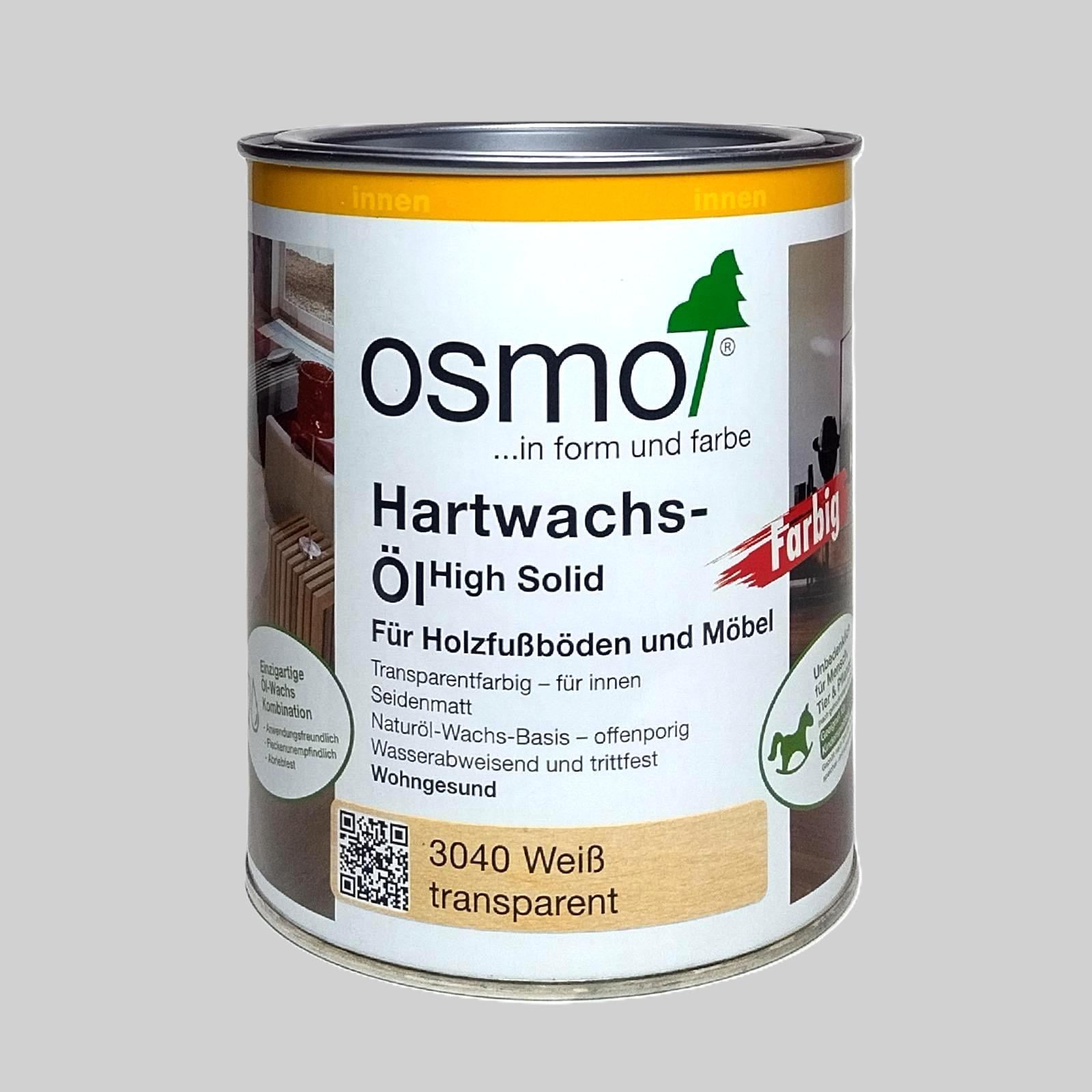 Олія з твердим воском Osmo Hartwachs-Öl Farbig 3040 0,75 л Білий прозорий (3040-075) Олія з твердим воском Osmo Hartwachs-Öl Farbig 3040 0,75 л Білий прозорий (3040-075)