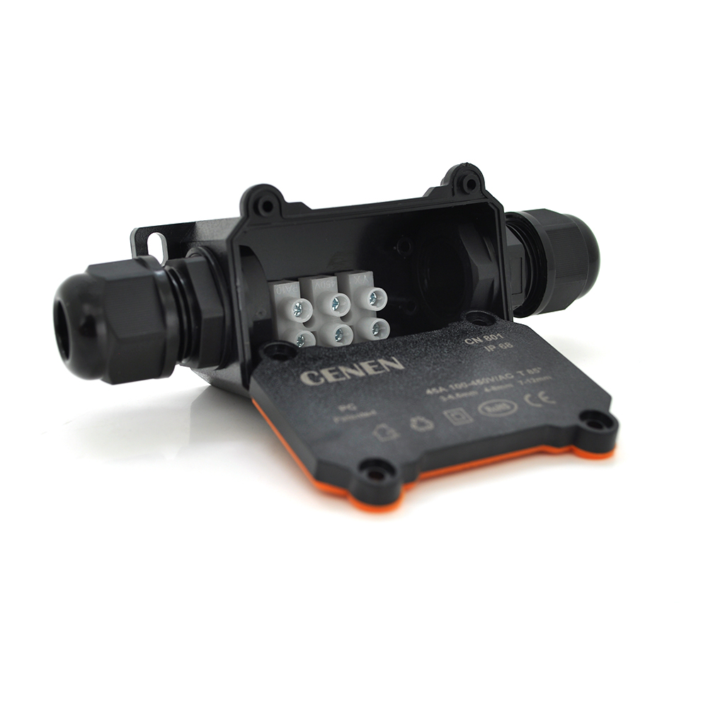 Розподільна коробка герметична CN801 PG135 7 1 6 контактів захист IP68 12 мм (YUT_V826)