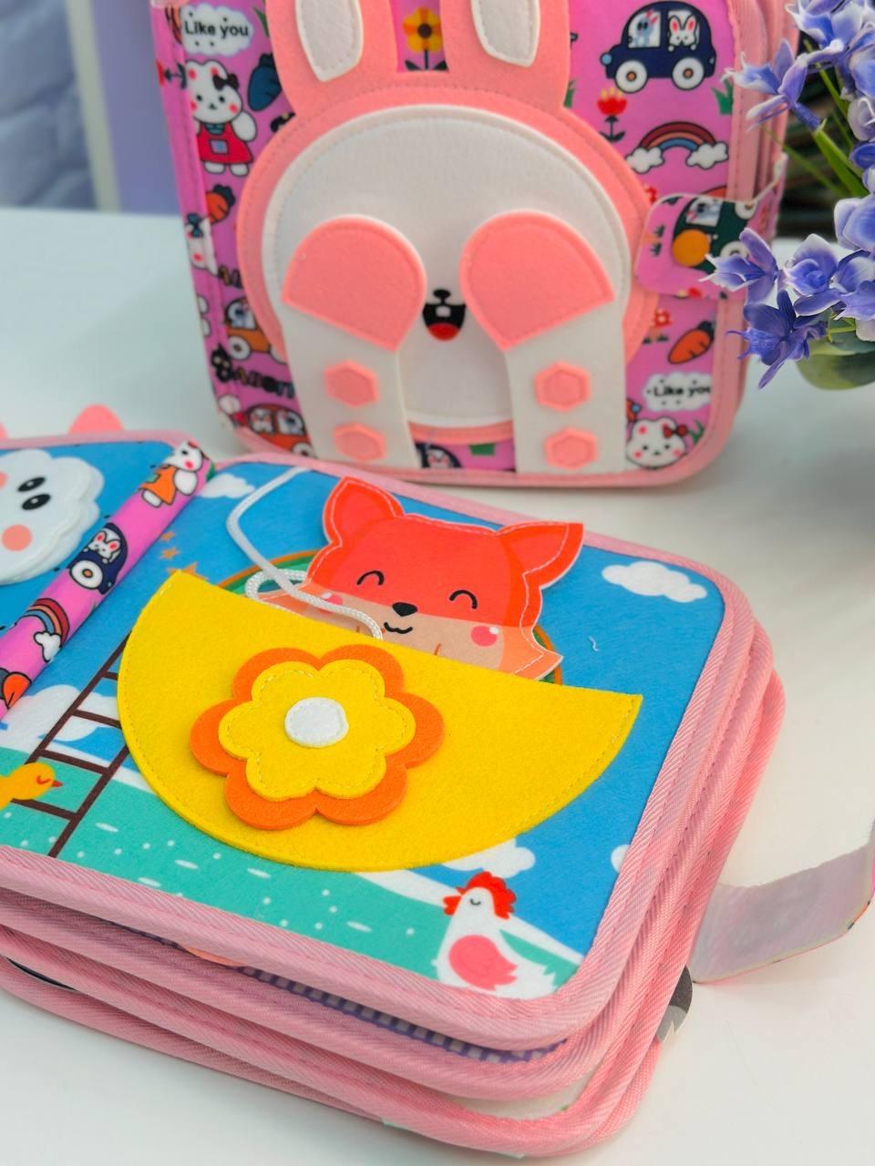 Книга на липучках интерактивная Монтессори фетровая развивающая от 1 года (2789497279) - фото 5