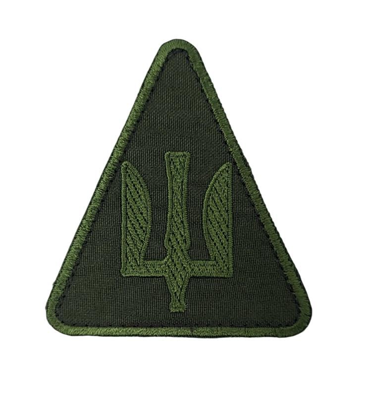 Шеврон Тризуб Повітряні сили 7х8 см Олива (3585326)