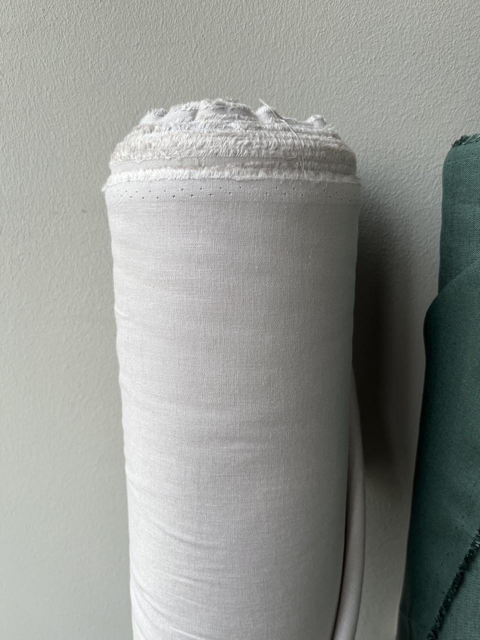Ткань LINEN PLUS 56% лен 44% вискоза 143 см 530 Светло-серый - фото 2