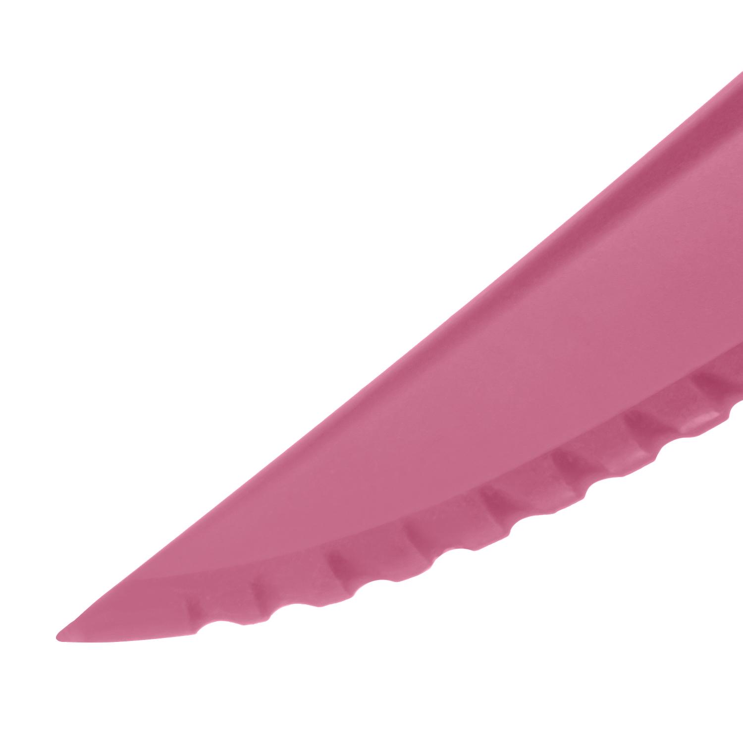 Кухонний ніж пластиковий Kitchette для силіконового килимка 30,5 см Рожевий (1806200137) - фото 4 Кухонний ніж пластиковий Kitchette для силіконового килимка 30,5 см Рожевий (1806200137) - фото 4