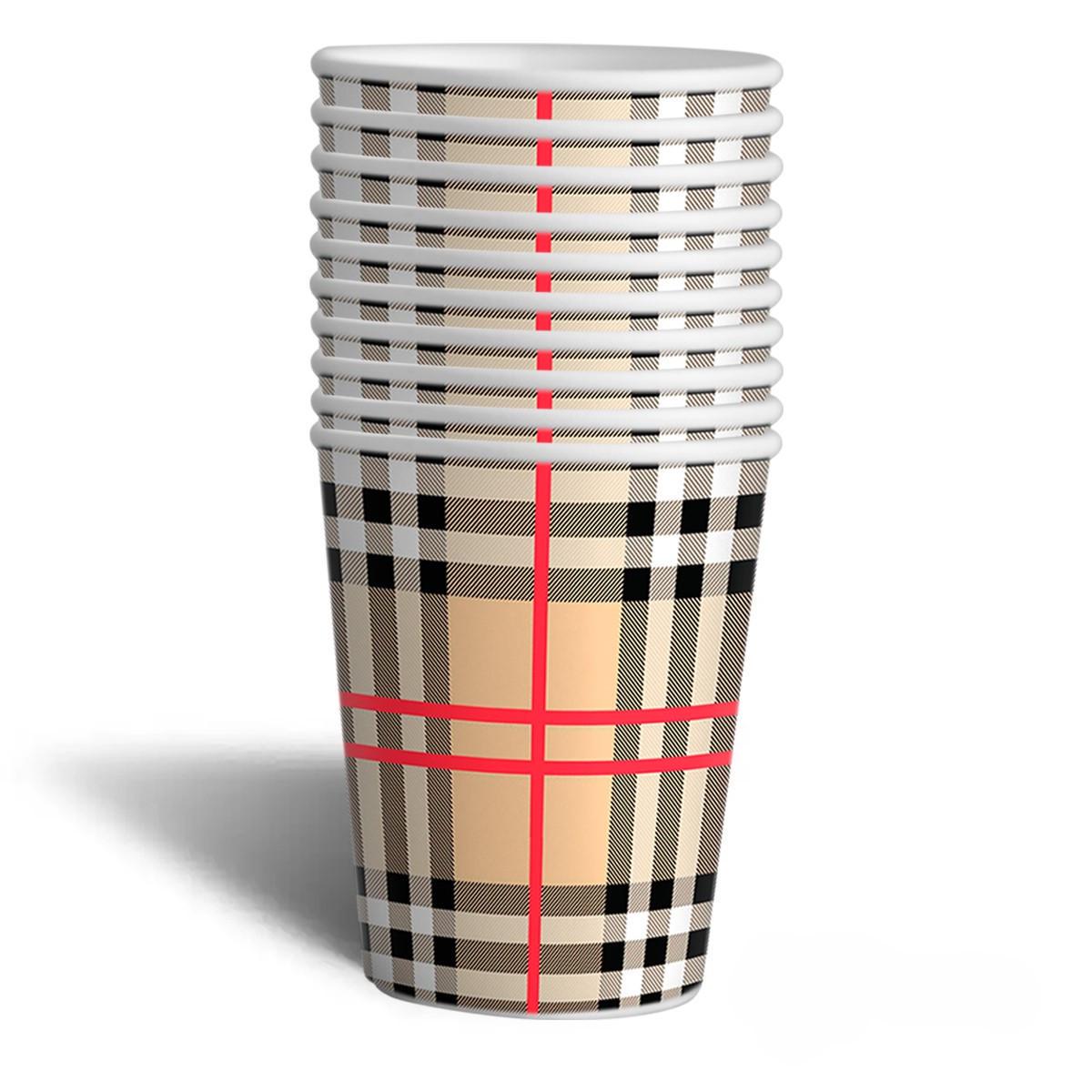 Стакан бумажный Система 98 340 мл Клетчатый d80 мм 50 шт. (0130)