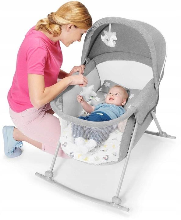 Дитячий шезлонг-качалка Kinderkraft Lovi 3in1 Gray (23090138) - фото 4