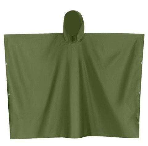 Пончо-дощовик туристичне водонепроникне універсальне Зелений