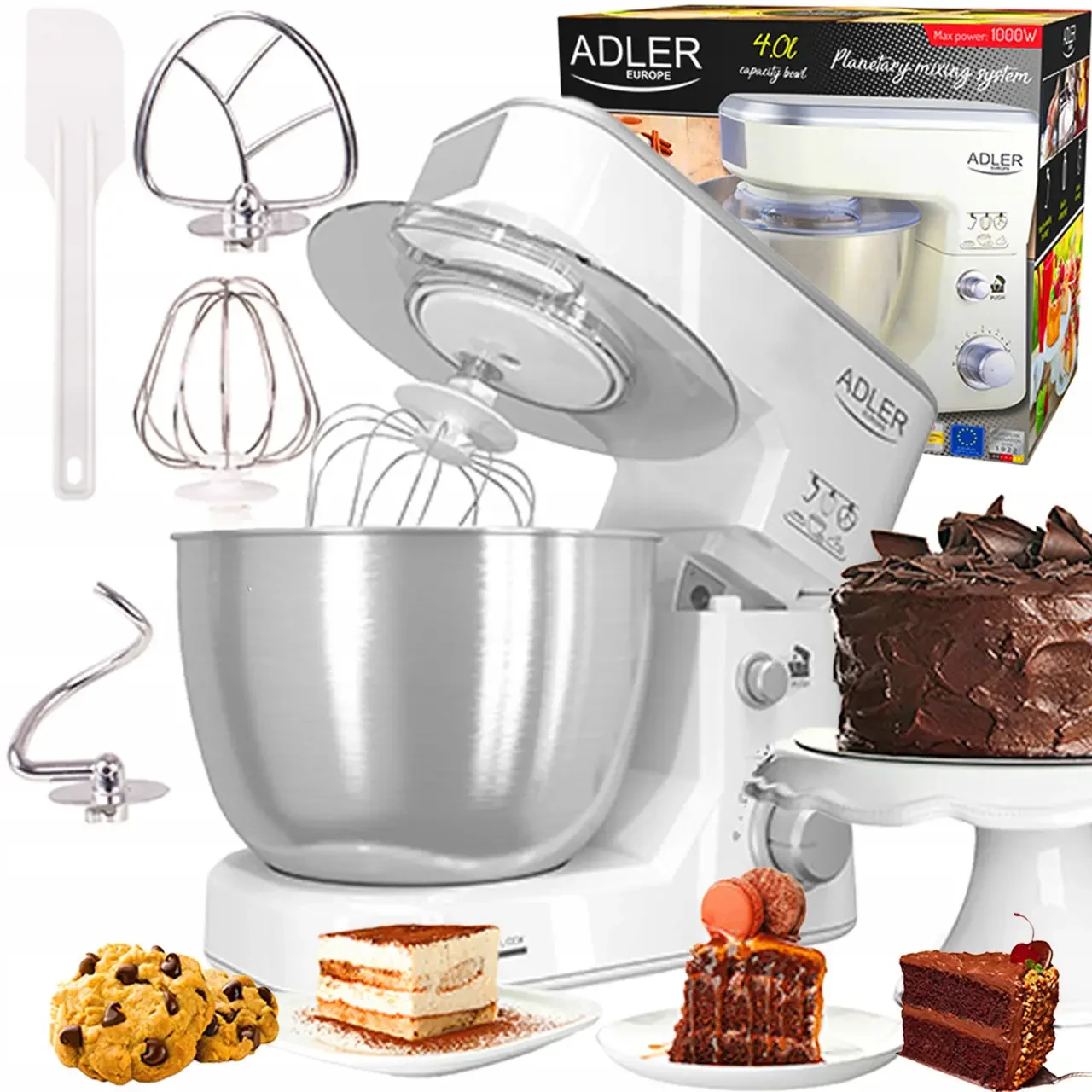 Миксер-тестомес Adler AD 4216 4 л - фото 6 Миксер-тестомес Adler AD 4216 4 л - фото 6