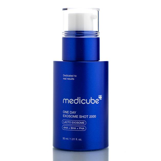 Сыворотка с экзосомами и спикулами для сужения пор 2000 Medicube One Day Exosome Shot Pore Ampoule 2000 30 мл