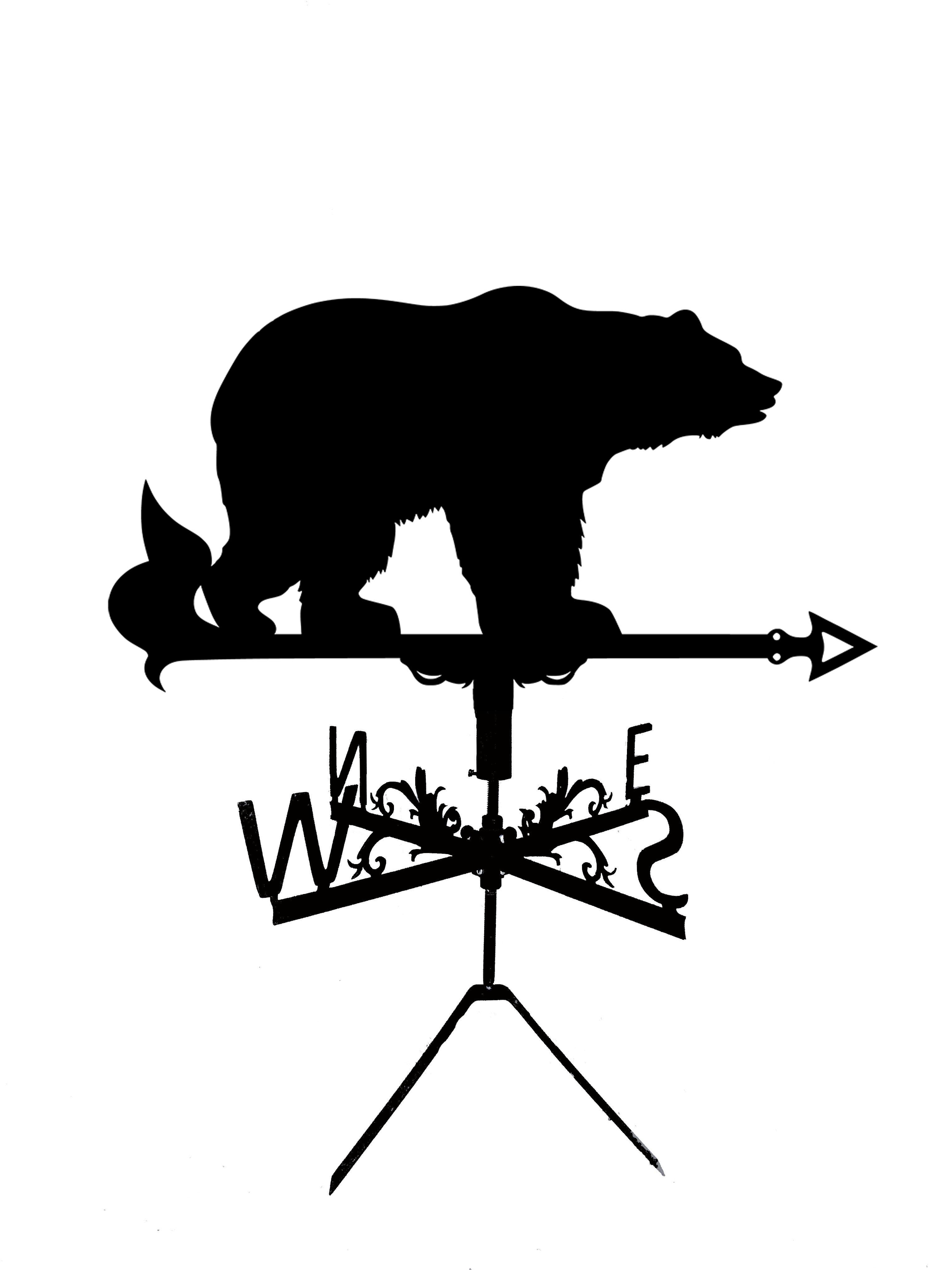 Флюгер на беседку/колодец Медведь №2 (27415108)