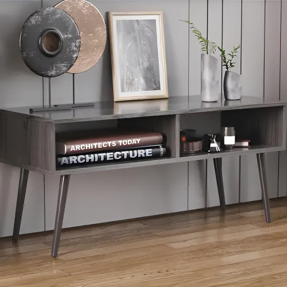 Тумба под телевизор Ferrum-decor Невада металл/ДСП 16 мм 45x100x38 см Черный/Сосная Кембра (FRD-106720)